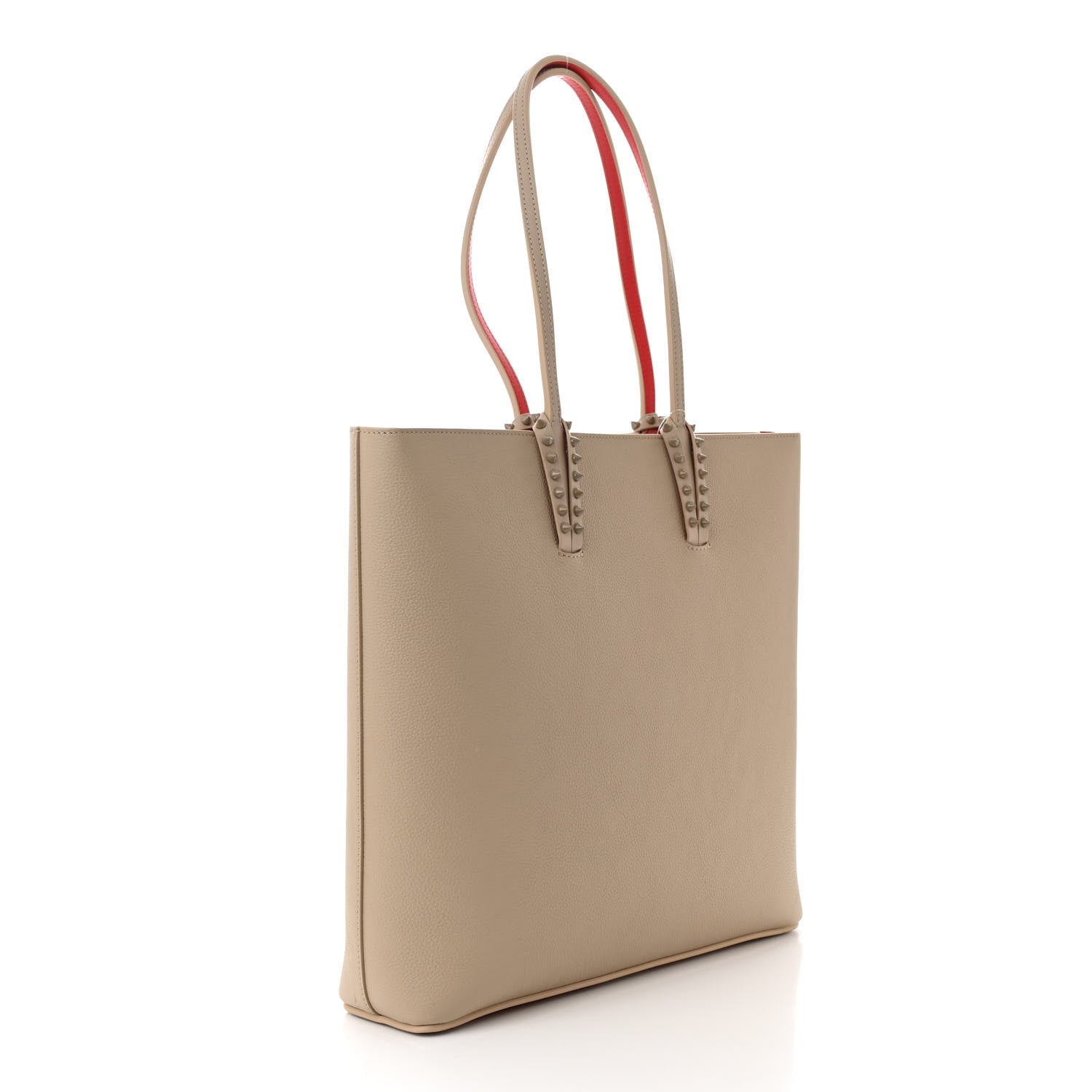 Christian Louboutin Calfskin Empire Spikes North South Cabata Tote Saharienne 3 of 10