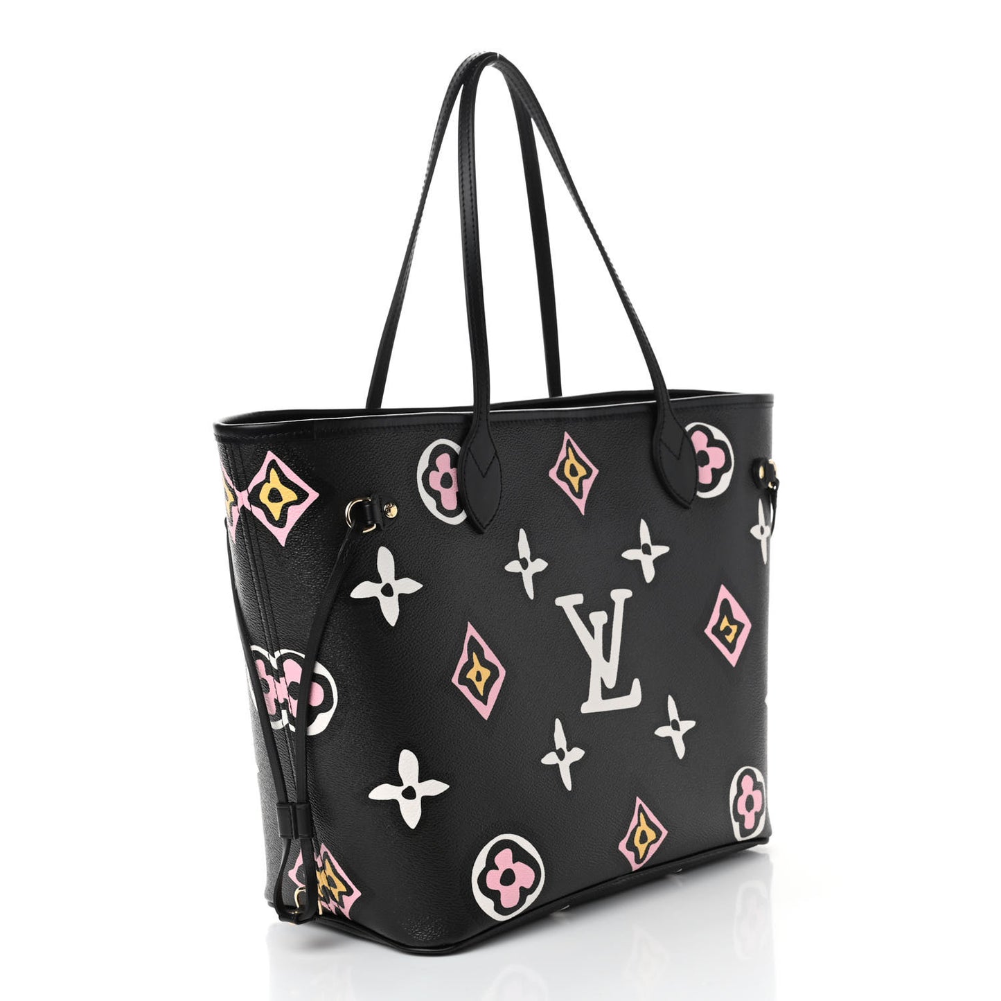 Monogram Giant Wild At Heart Neverfull MM Black