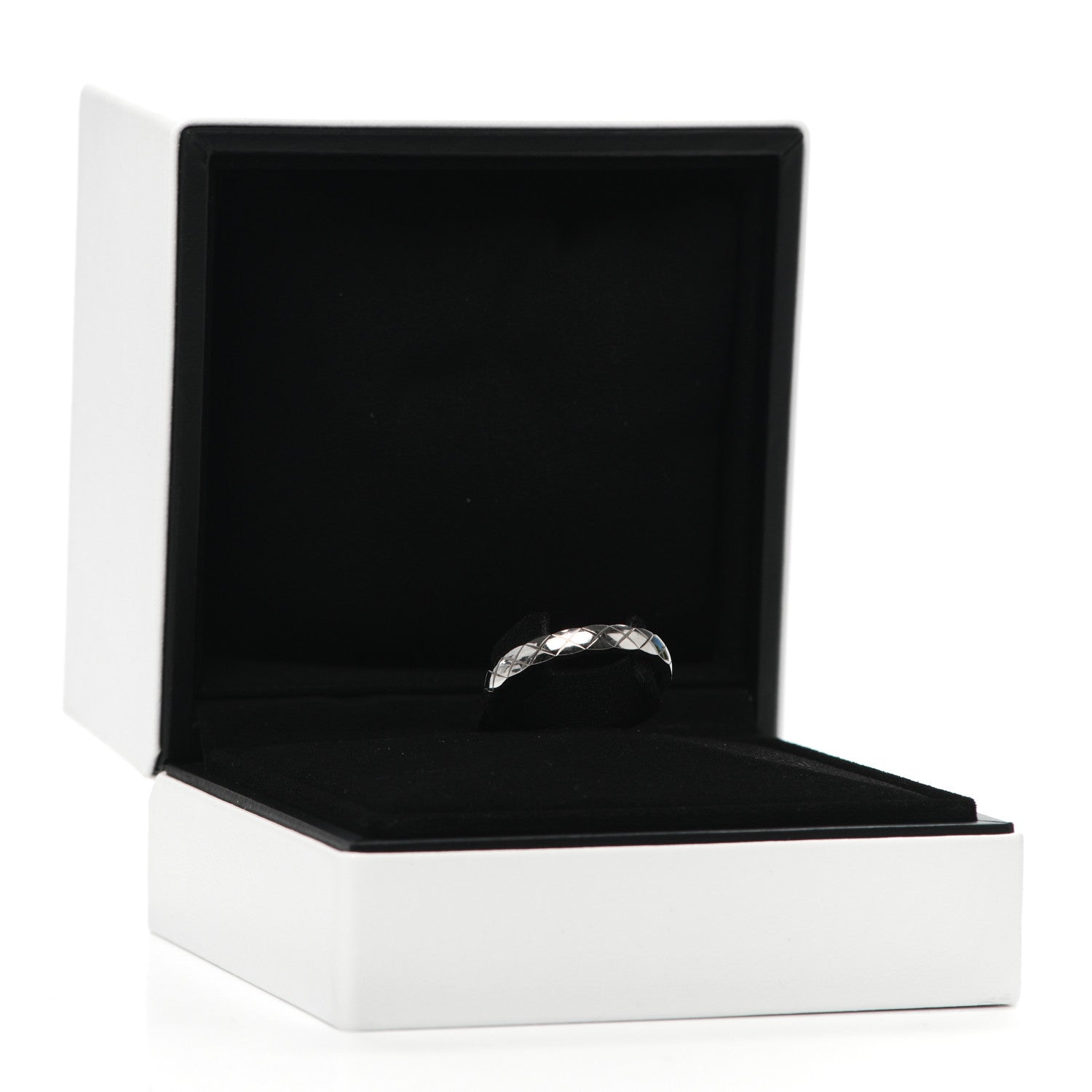 Chanel 18K White Gold Mini Coco Crush Ring 59 8.75 5 of 5