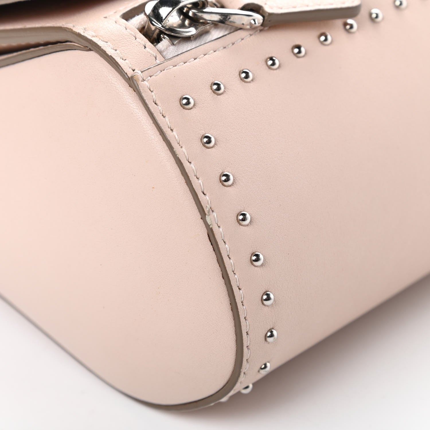 Givenchy Calfskin Studded Mini Pandora Box Crossbody Bag Nude Pink 11 of 14