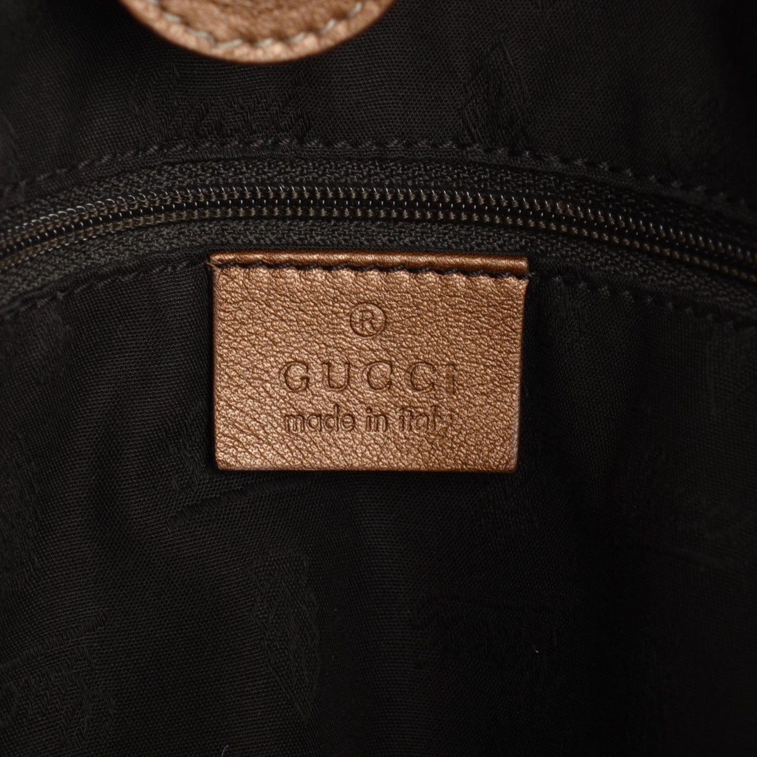 Gucci Guccissima Large Sukey Tote Bronze 6 of 7