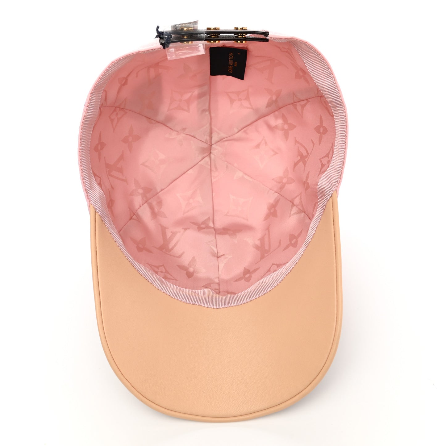 Polyester Silk Monogram LV Get Ready Cap M Pink
