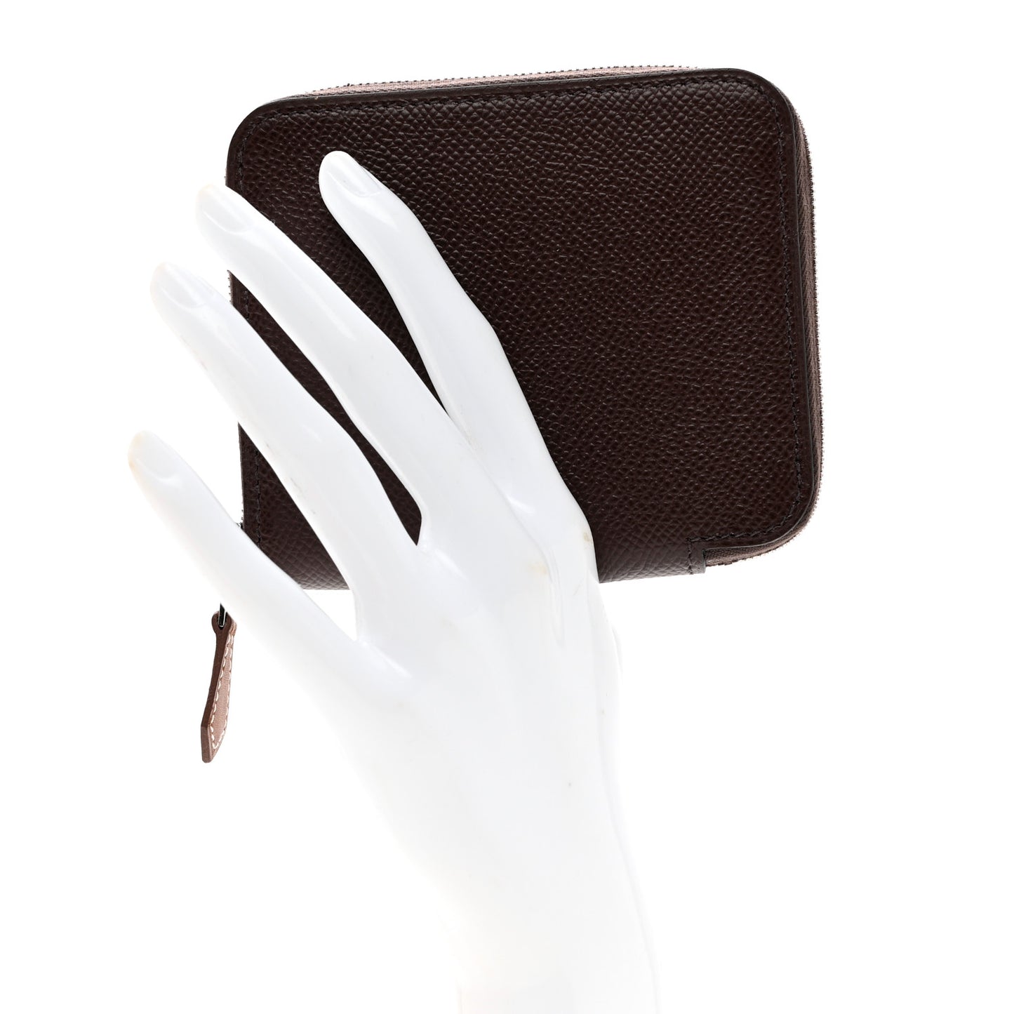 Epsom Silk'in Compact Wallet Chocolate