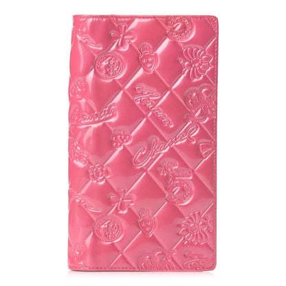 Chanel Patent Calfskin Lucky Symbols Yen Wallet Pink 1 of 10