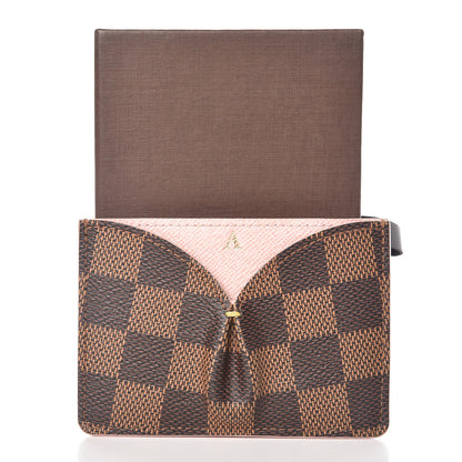 Louis Vuitton Damier Ebene Caissa Card Holder Rose Ballerine 7 of 7