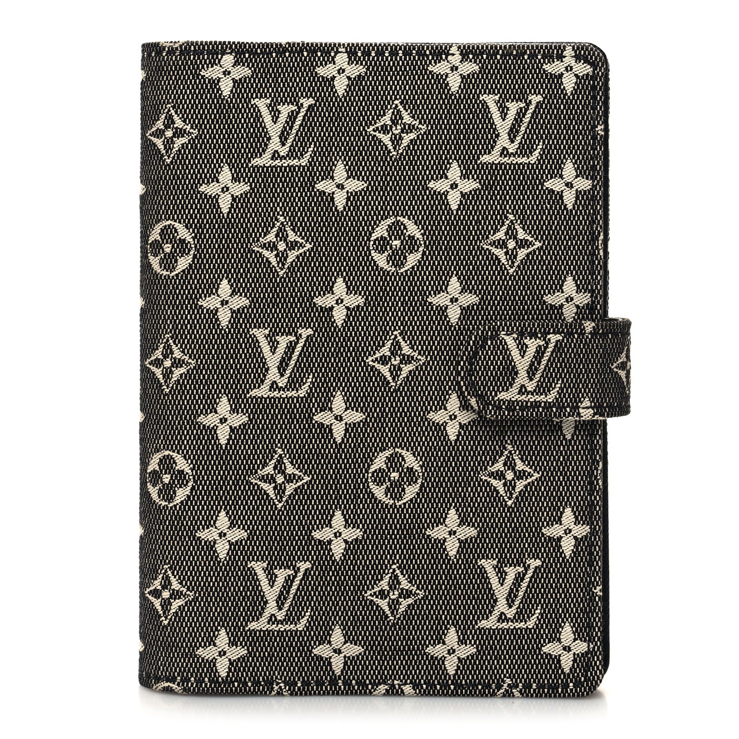 Mini Monogram Small Ring Agenda Cover Black