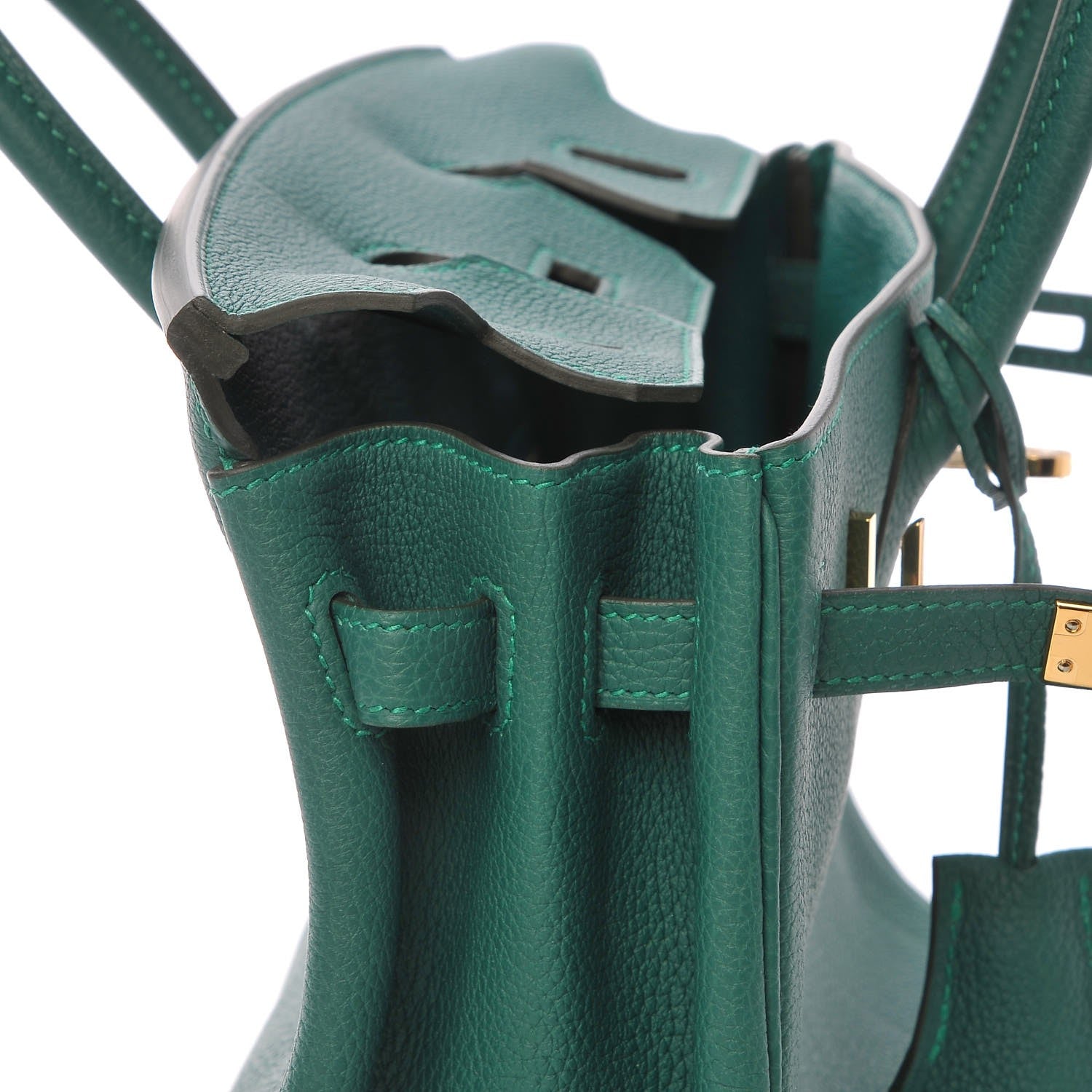 Hermes Togo Birkin 25 Malachite 10 of 35