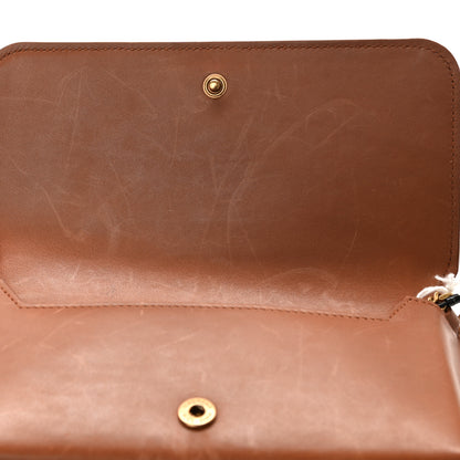 Saint Laurent Shearling Monogram Phone Holder Crossbody Brown 11 of 11