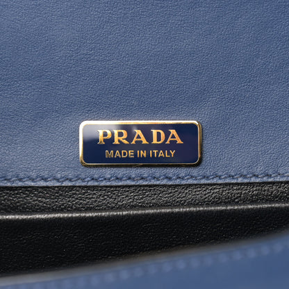 Prada City Calf Saffiano Cahier Bag Bluette Black 7 of 9