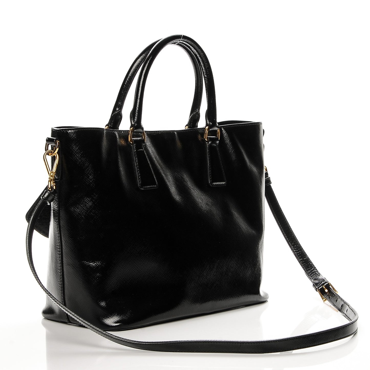 Saffiano Vernice Tote Black
