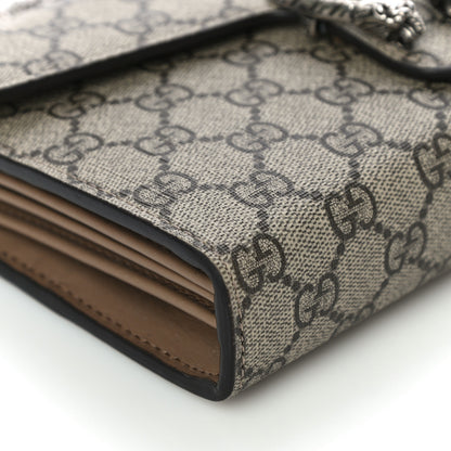 Gucci GG Supreme Monogram Mini Dionysus Chain Wallet Beige Taupe 8 of 10