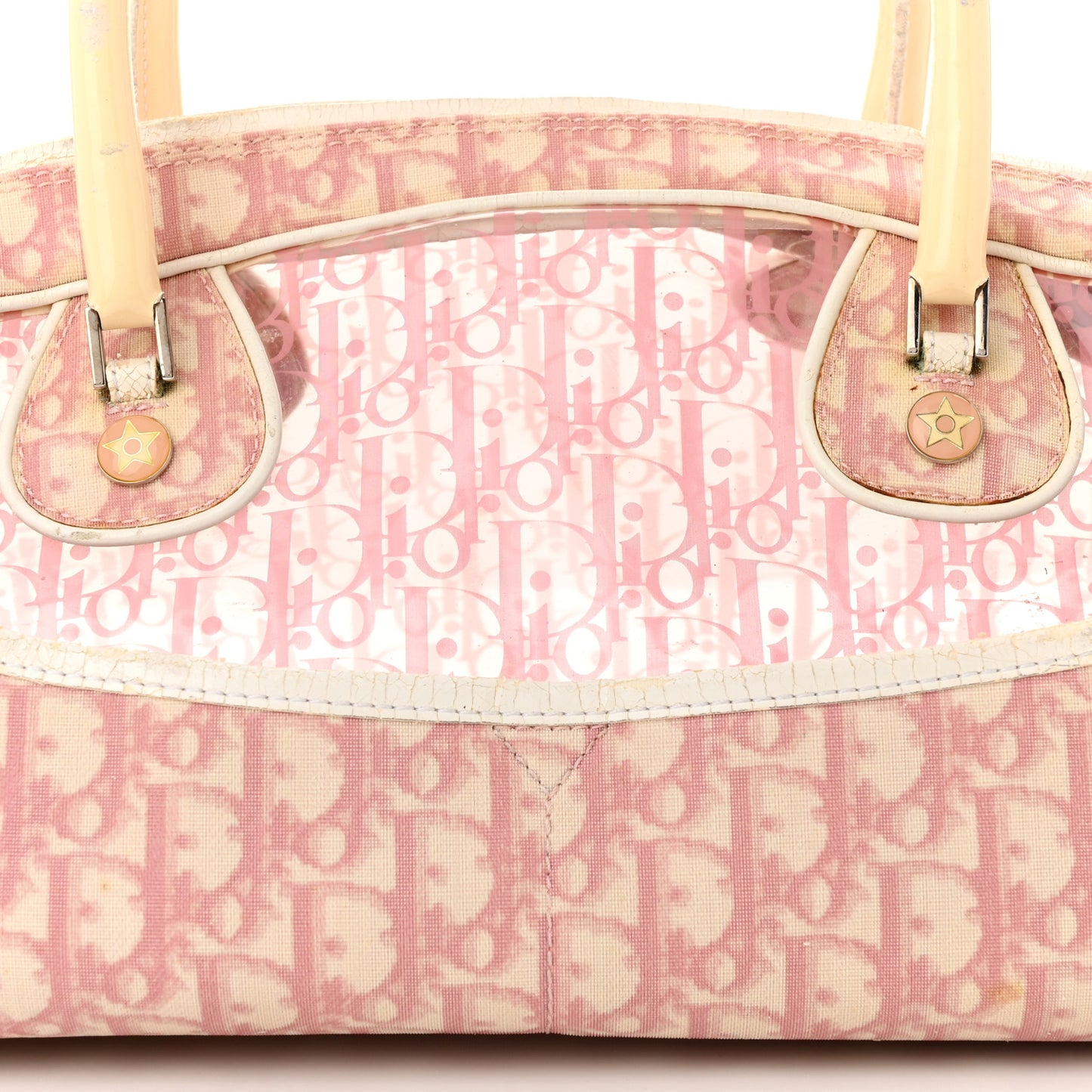 Monogram PVC Bowler Pink