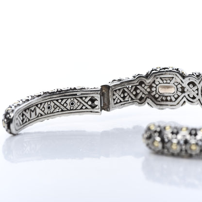 John Hardy Sterling Silver 18K Yellow Gold Diamond Smoky Quartz Batu Sari Bracelet 7 of 7