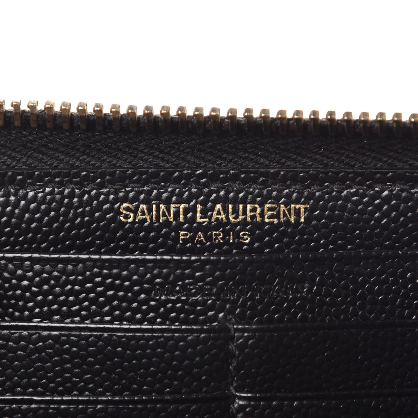 Grain De Poudre Matelasse Chevron Monogram Zip Around Wallet Black