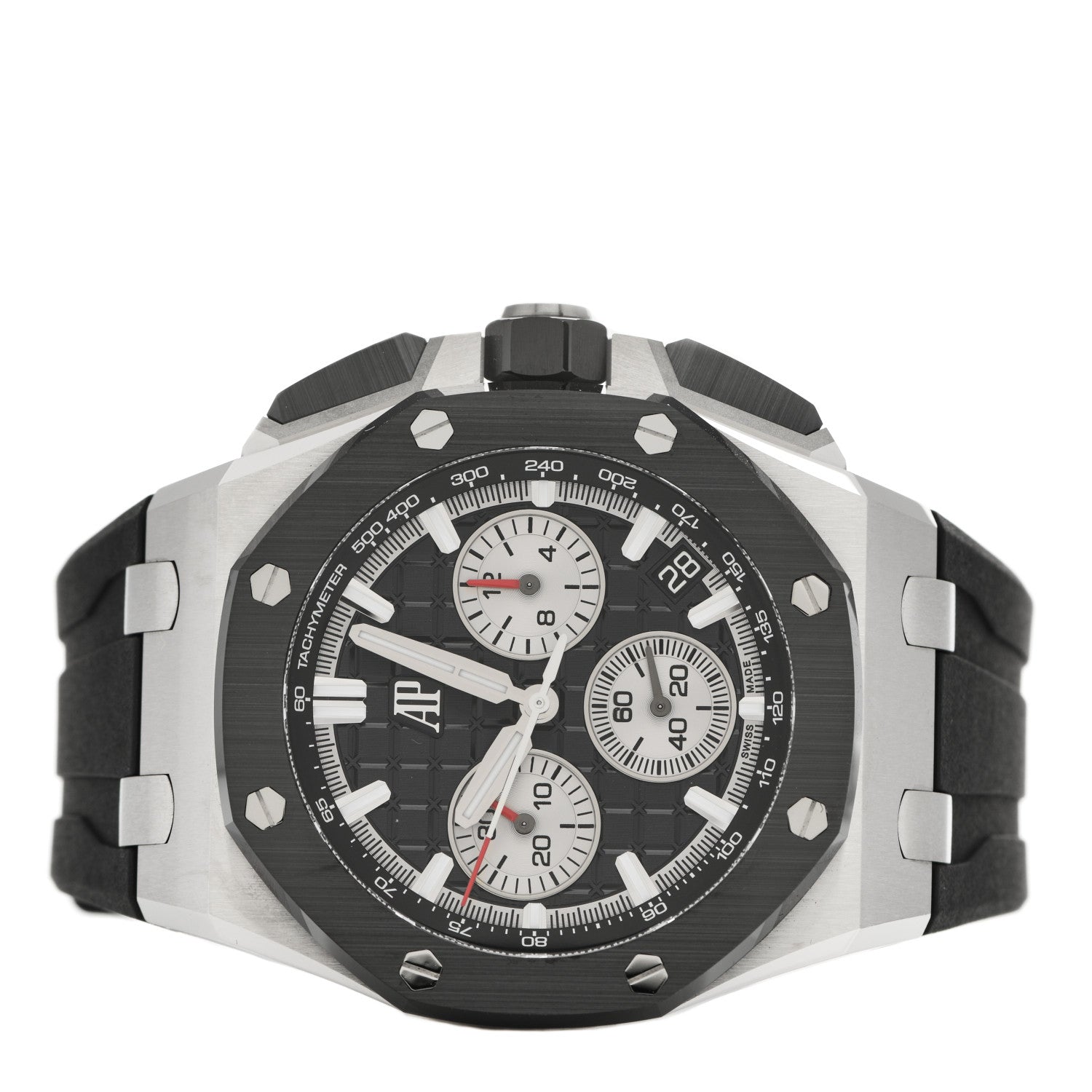 Audemars Piguet Stainless Steel Ceramic Rubber 43mm Royal Oak Offshore Chronograph Automatic Watch Black 26420SO.OO.A002CA.01 2 of 5