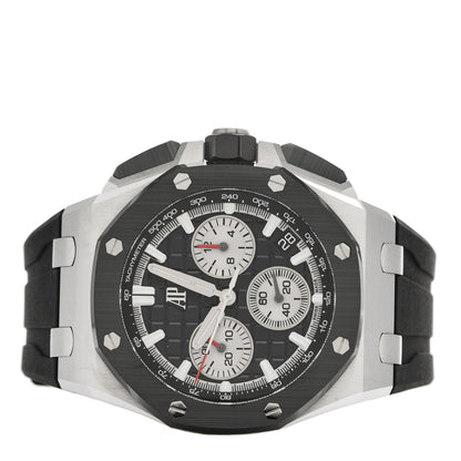 Audemars Piguet Stainless Steel Ceramic Rubber 43mm Royal Oak Offshore Chronograph Automatic Watch Black 26420SO.OO.A002CA.01 2 of 5