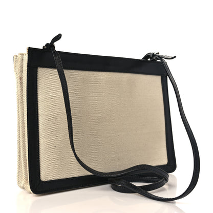 Balenciaga Cotton Canvas Pochette Crossbody Bag Black 3 of 11