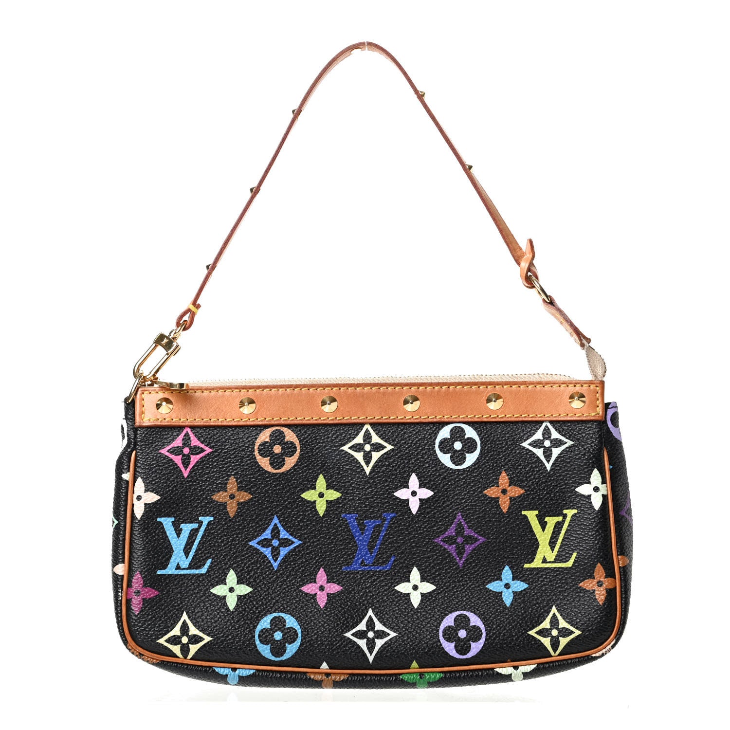 Louis Vuitton Monogram Multicolor Pochette Accessories Black 1 of 10
