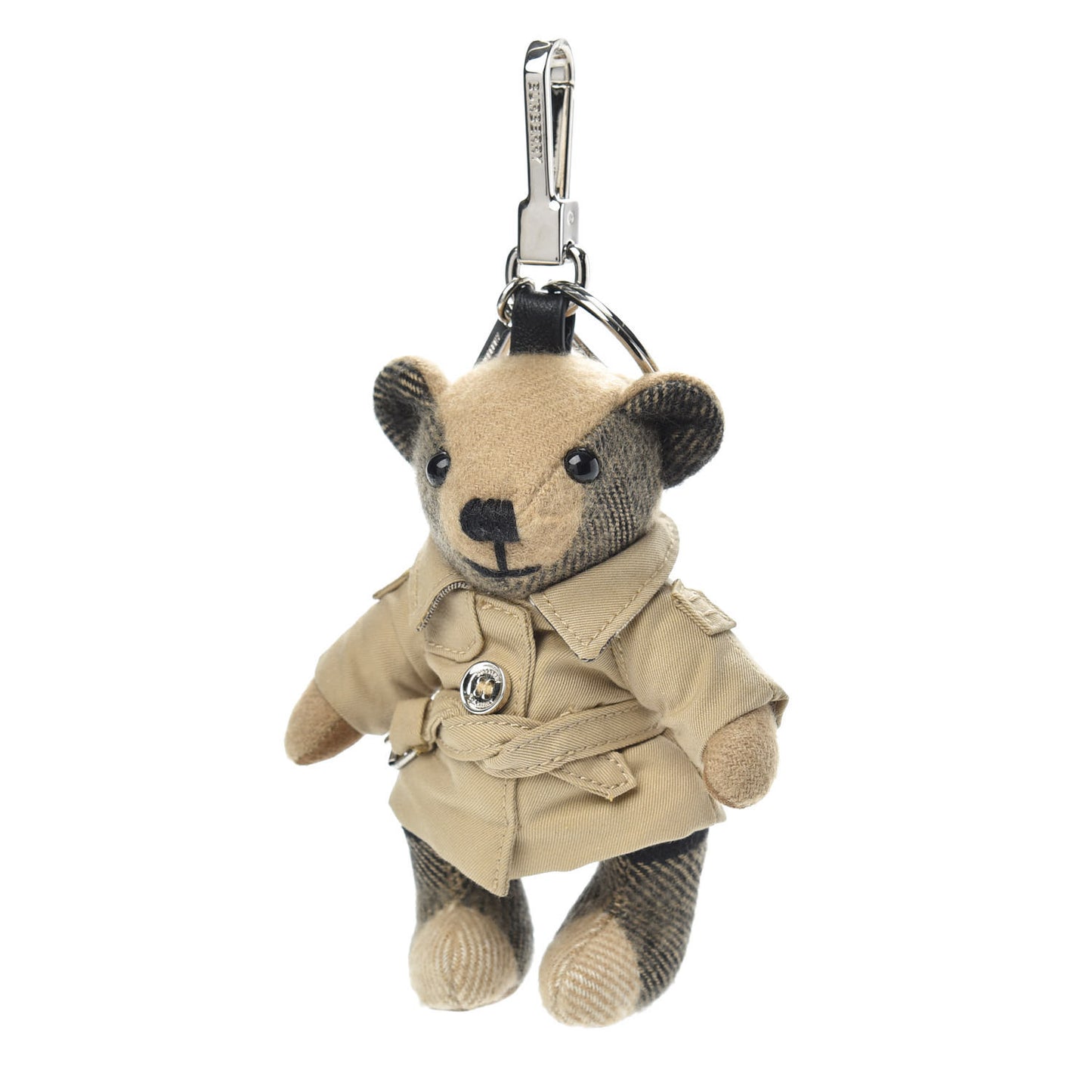 Cashmere Thomas Trench Teddy Bear Keychain Charm Camel
