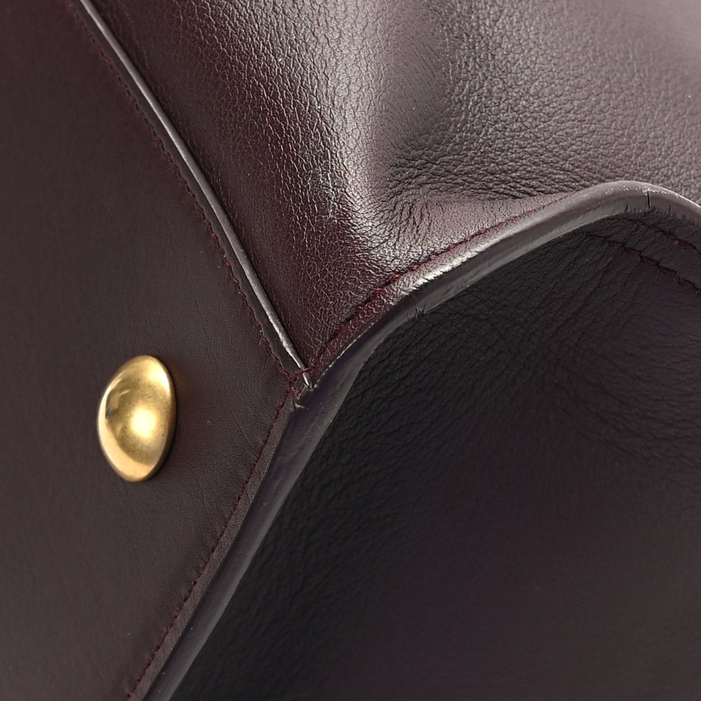 Calfskin Small Classic Y Cabas Bordeaux
