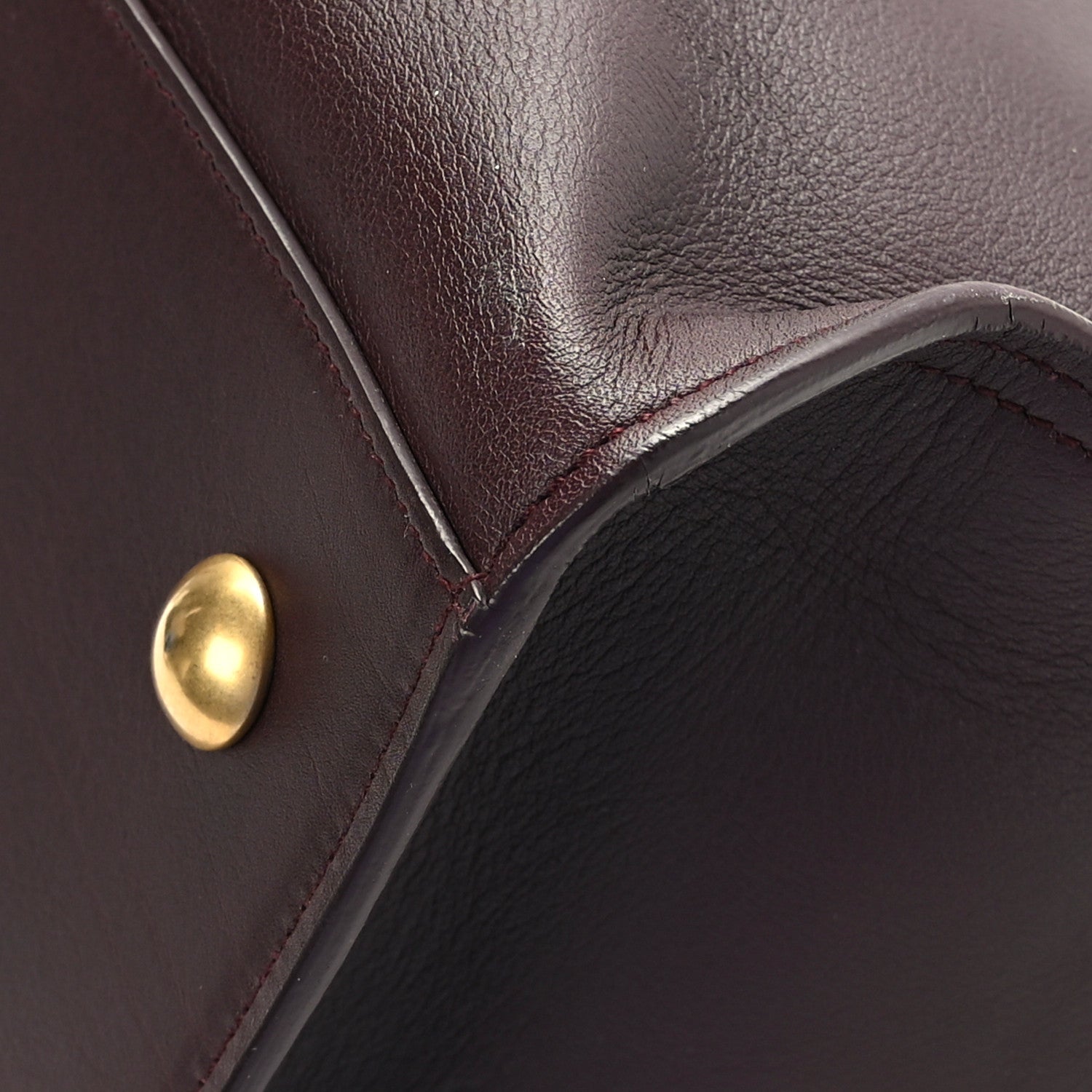 Saint Laurent Calfskin Small Classic Y Cabas Bordeaux 10 of 10