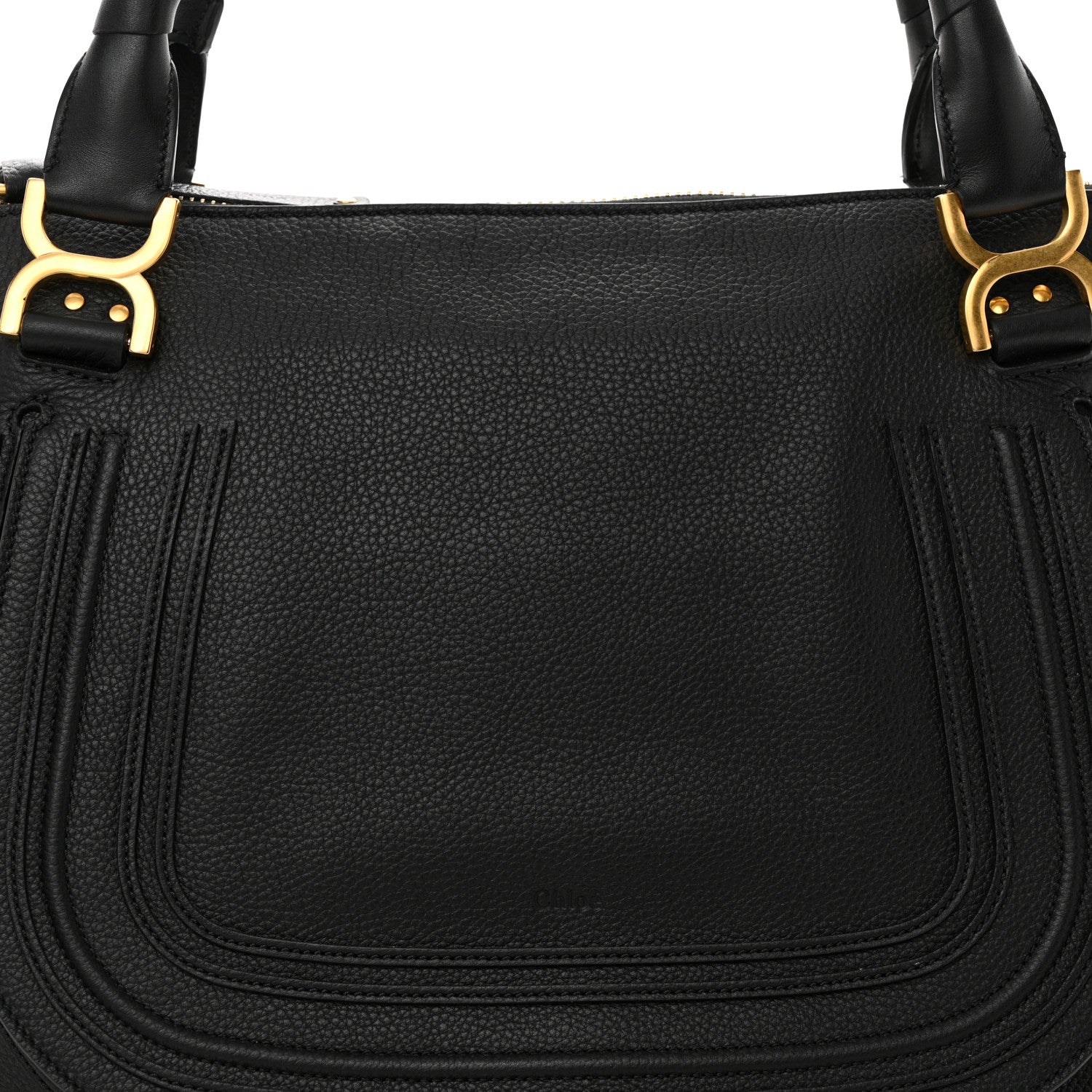 Chloe Calfskin Large Marcie Satchel Black 7 of 9