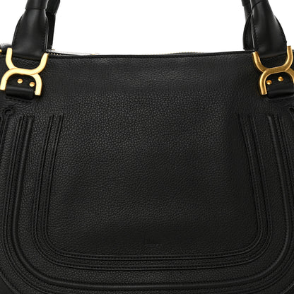 Chloe Calfskin Large Marcie Satchel Black 7 of 9