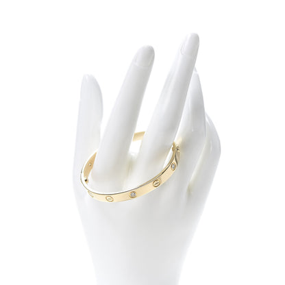 Cartier 18K Yellow Gold 6 Diamond LOVE Bracelet 16 2 of 5