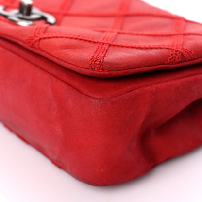 Chanel Iridescent Calfskin Diamond Stitch Small Flap Red 9 of 20
