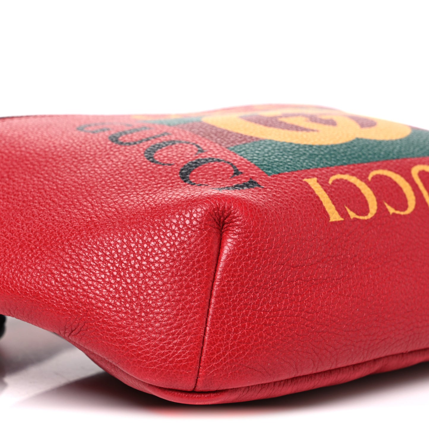 Grained Calfskin Logo Belt Bag Hibiscus Red Hibiscus Red