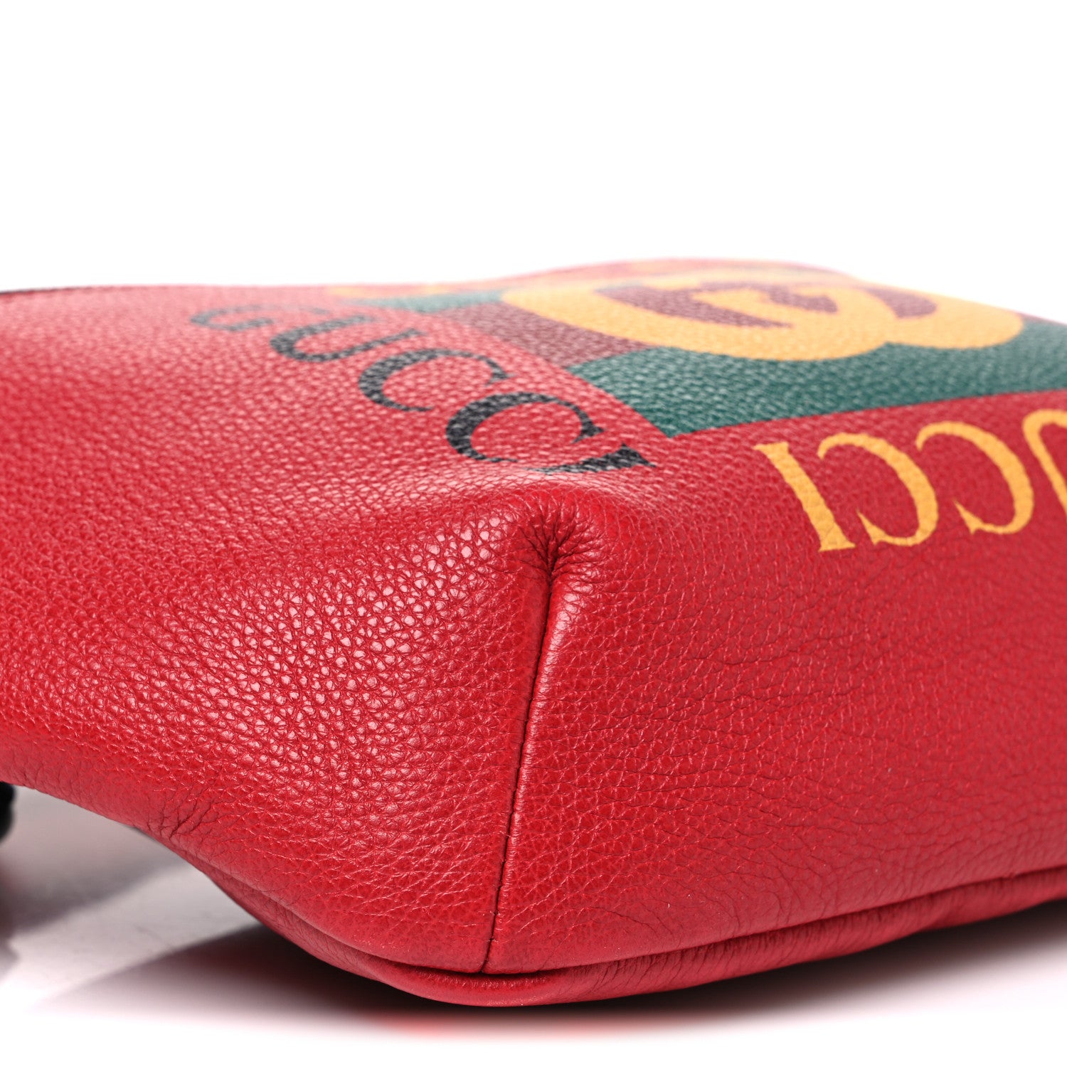 Gucci Grained Calfskin Logo Belt Bag Hibiscus Red Hibiscus Red 9 of 11