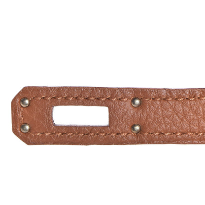 Hermes Togo Swift Officier Birkin 25 Gold Ambre 27 of 35
