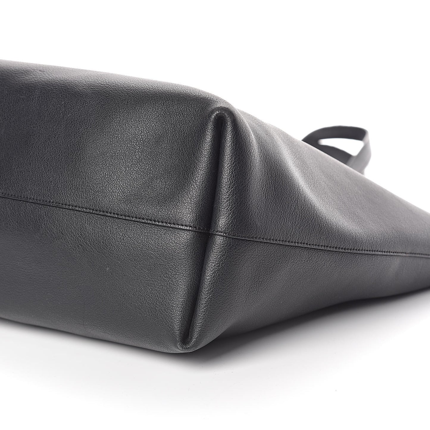Calfskin Large Shopping Tote Black