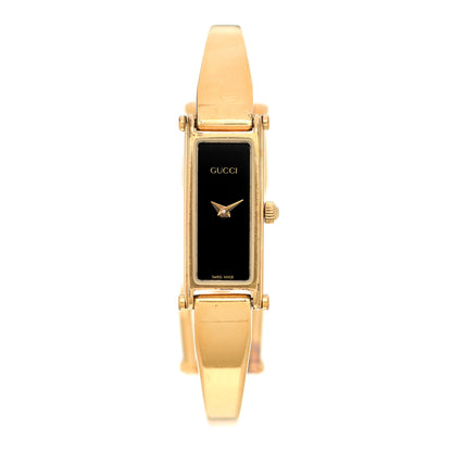 Gucci Stainless Steel 12mm 1500L Horsebit Quartz Watch Black 1 of 4