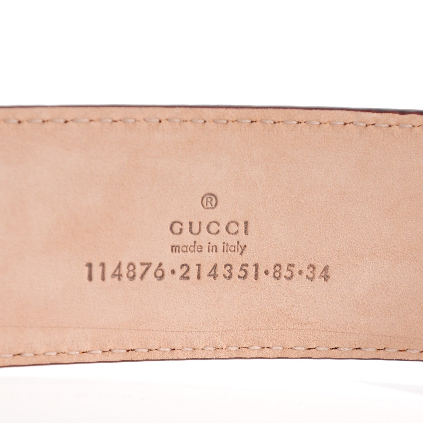 Guccissima Signature Interlocking G 40mm Belt 85 34 Marigold