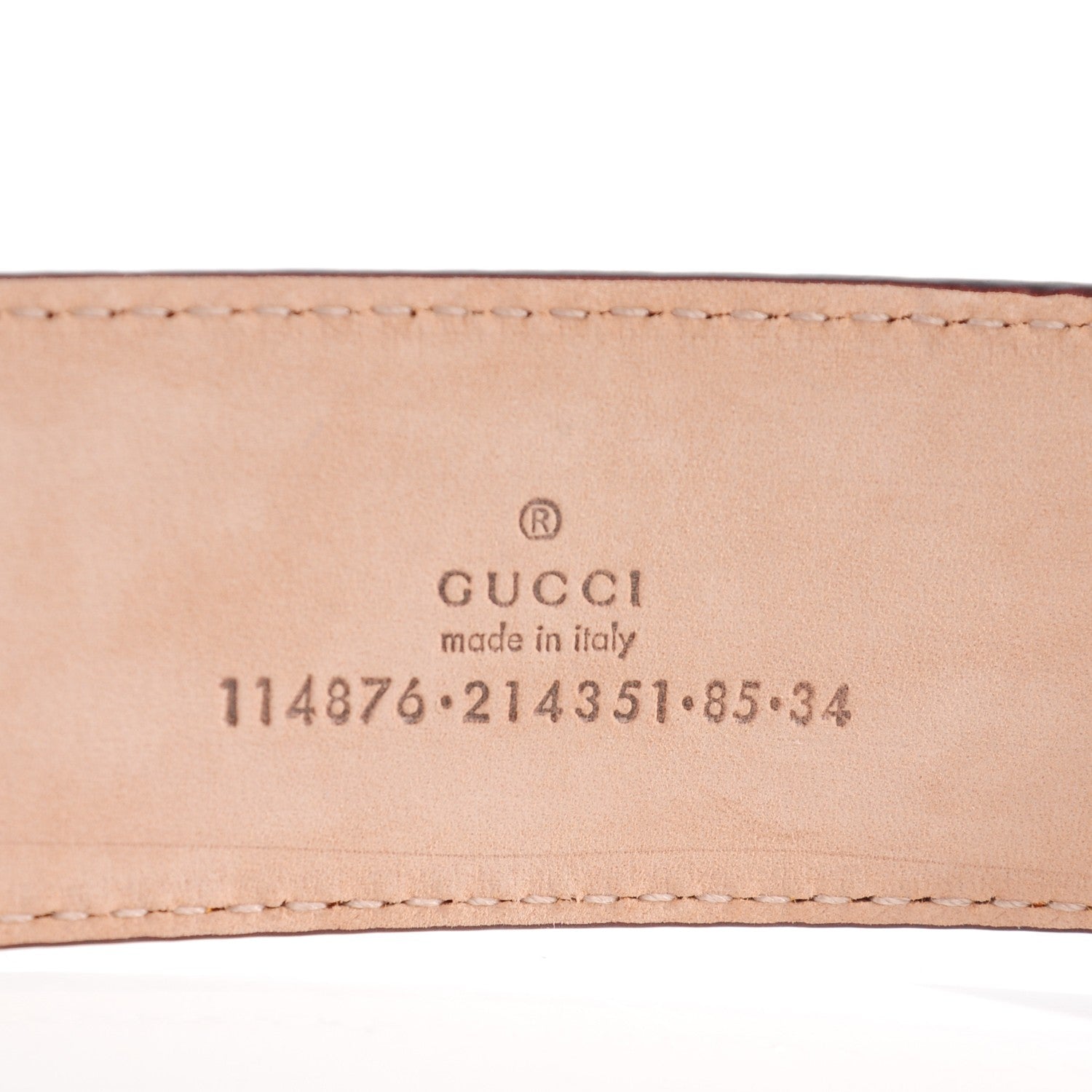 Gucci Guccissima Signature Interlocking G 40mm Belt 85 34 Marigold 4 of 6