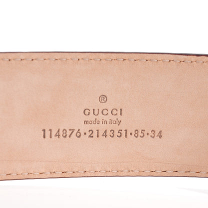 Gucci Guccissima Signature Interlocking G 40mm Belt 85 34 Marigold 4 of 6