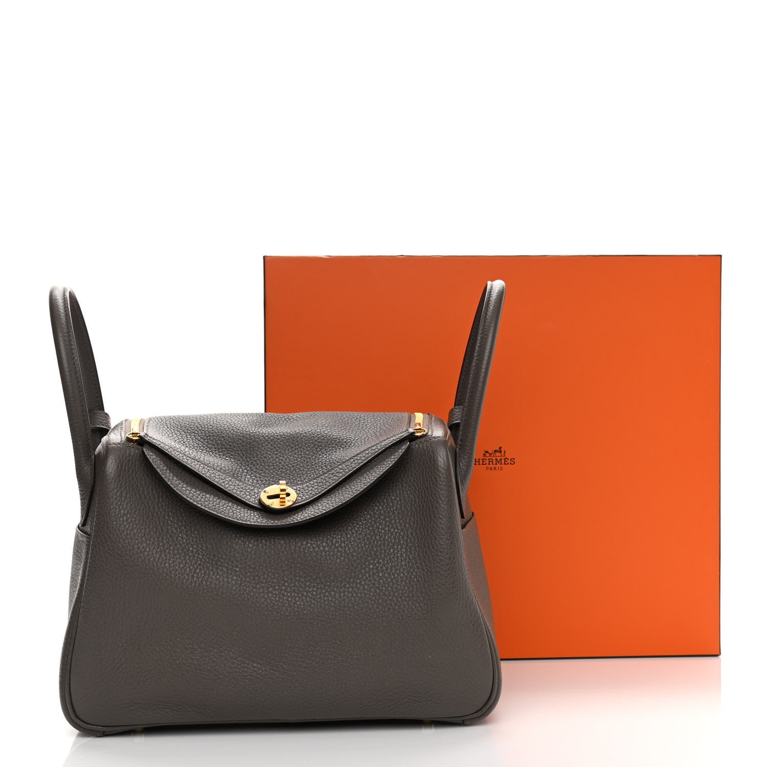 Hermes Taurillon Clemence Lindy 30 Etain 11 of 11