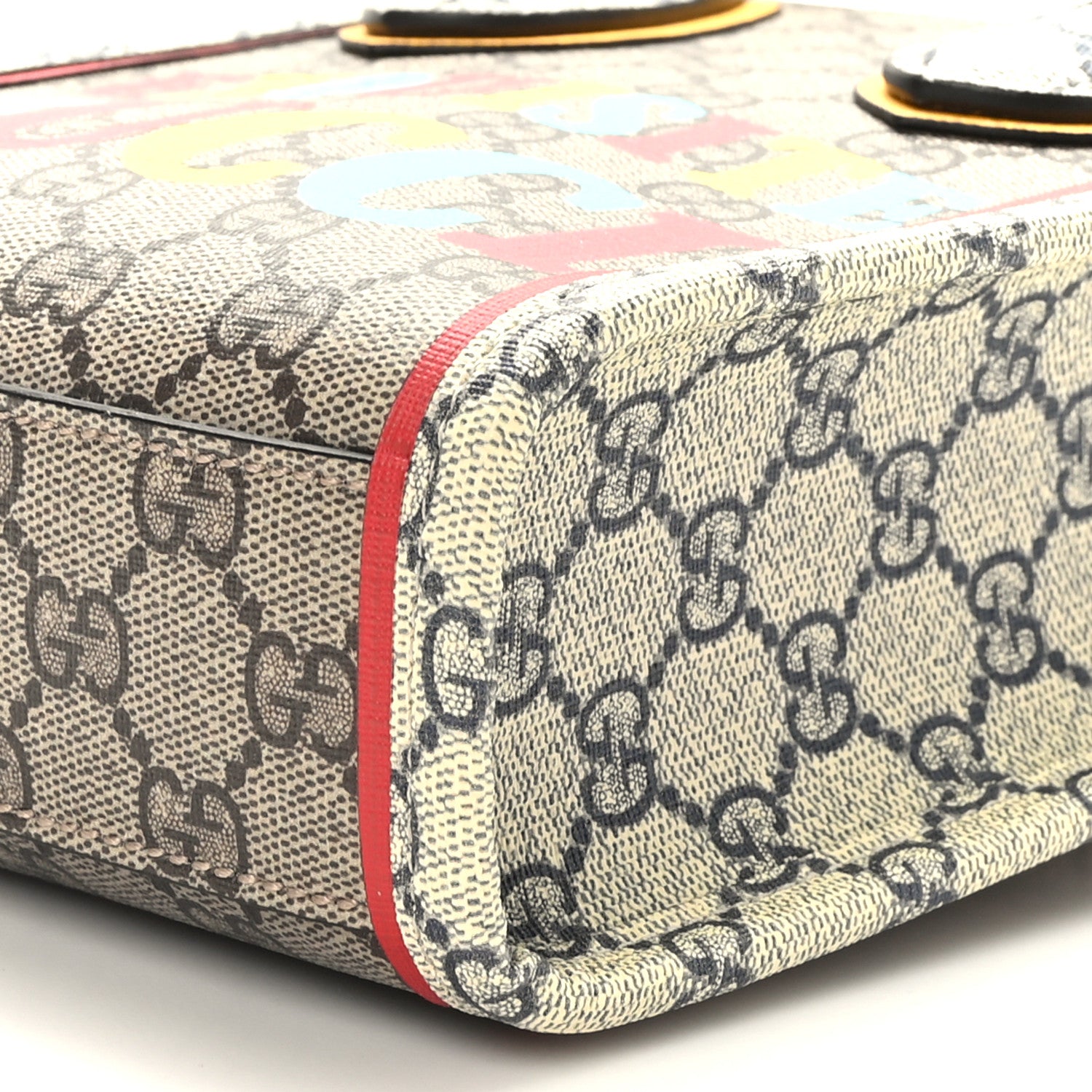 Gucci GG Supreme Monogram Exquisite Mini Vertical Tote Beige Ebony Blue Crop Live Red 8 of 8