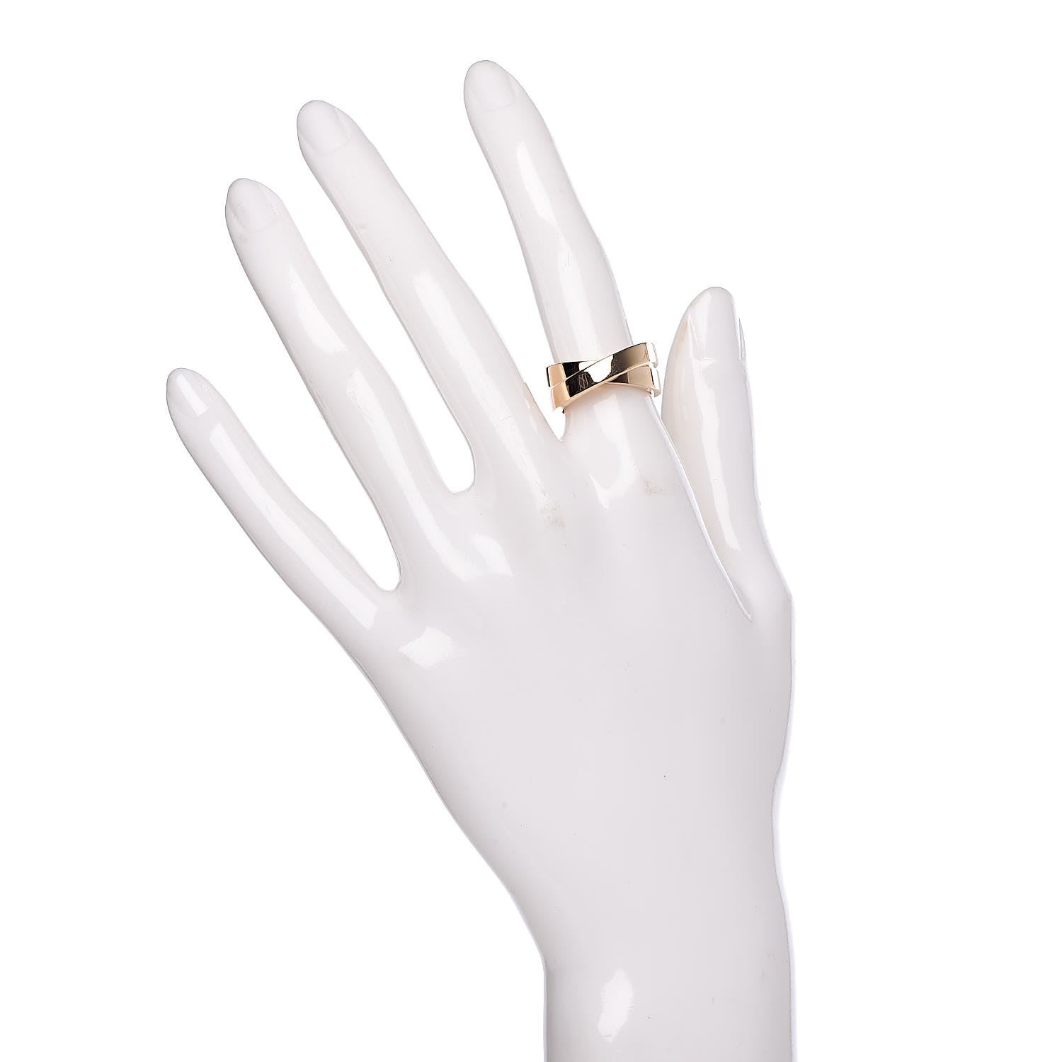 Cartier 18K Yellow Gold 9mm Paris Nouvelle Vague Ring 49 5 2 of 5