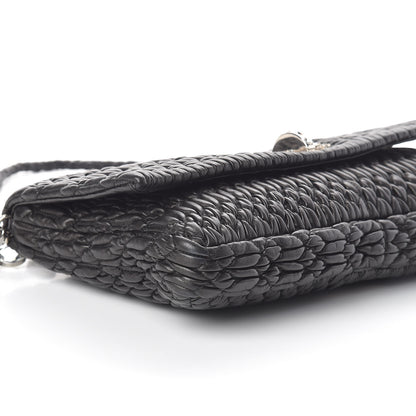 Miu Miu Nappa Matelasse Crystal Flap Clutch Black 8 of 9