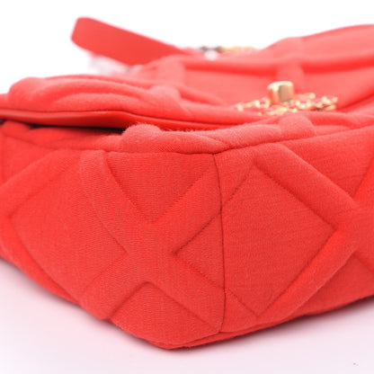 Chanel Jersey Lambskin Quilted Medium 19 Flap Red 6 of 10