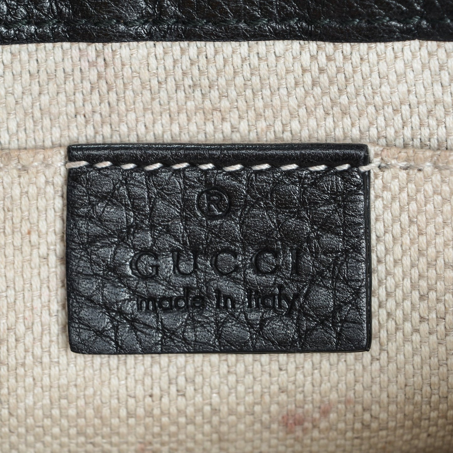 Pebbled Calfskin Small Soho Flap Crossbody Black