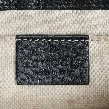 Gucci Pebbled Calfskin Small Soho Flap Crossbody Black 6 of 6