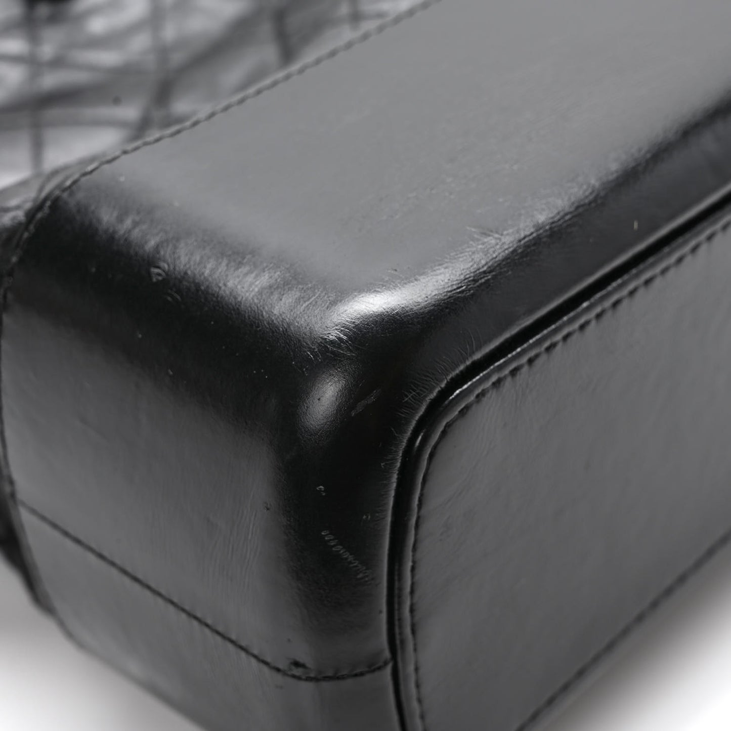 Calfskin Quilted Large Gabrielle Shopping Tote Black