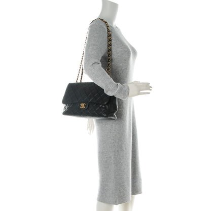 Chanel Caviar Quilted Jumbo Single Flap Black 2 of 8