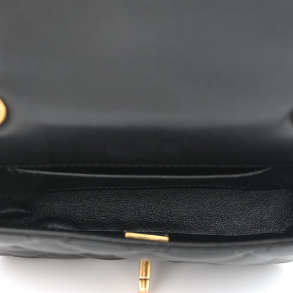 Chanel Lambskin Quilted Mini Heart Charms Flap Black 5 of 10