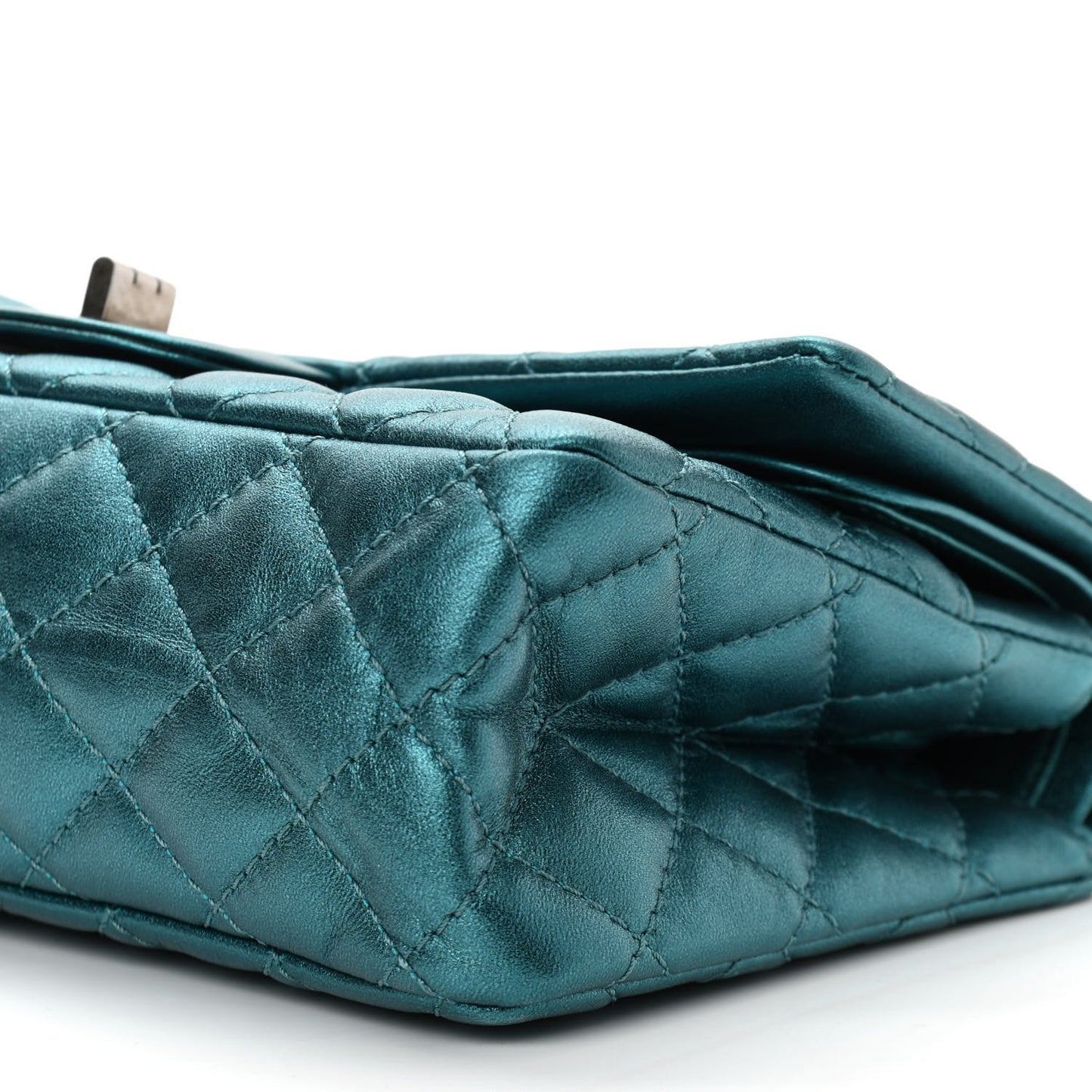 Metallic Calfskin 2.55 Reissue 225 Flap Turquoise