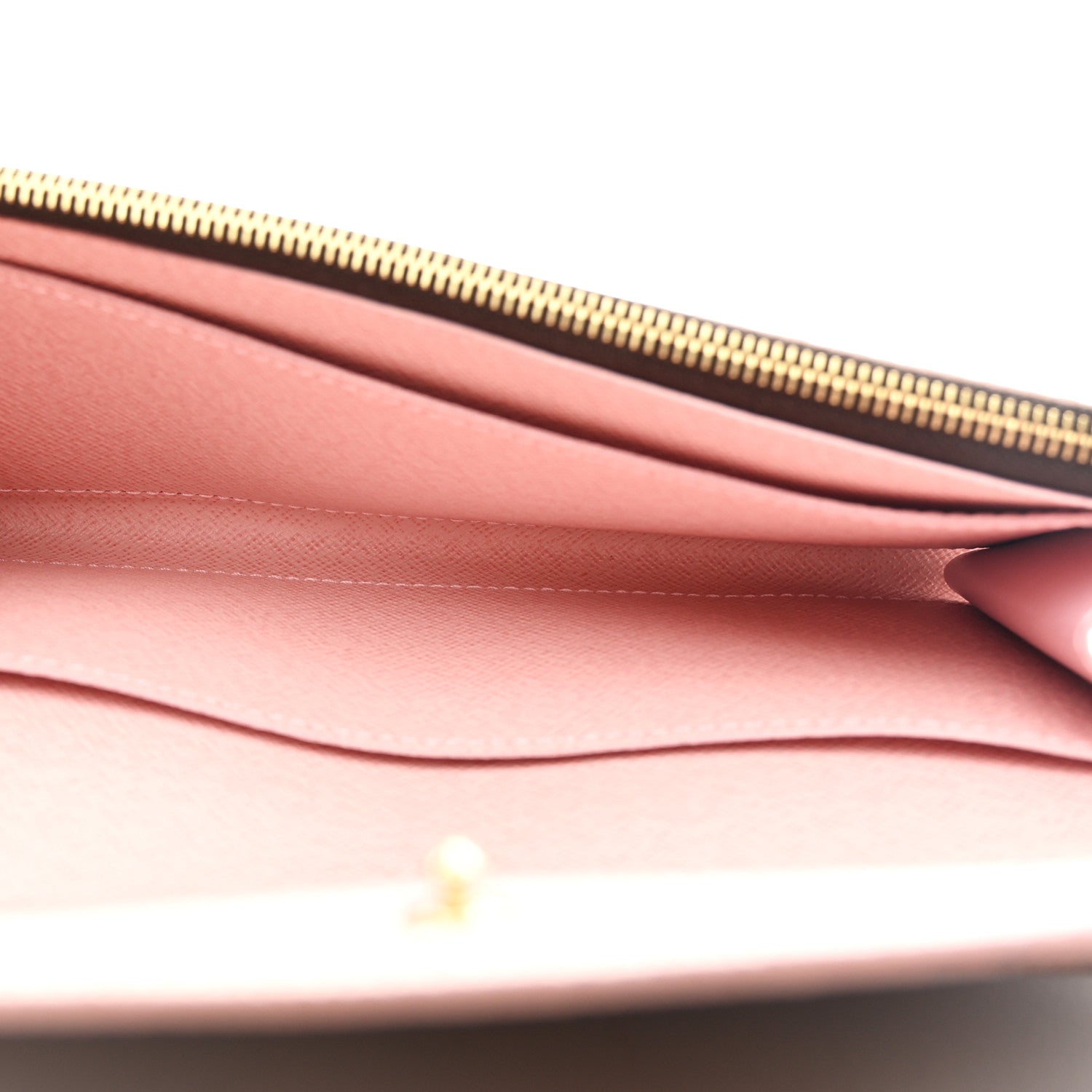 Louis Vuitton Damier Ebene Caissa Wallet Rose Ballerine 5 of 6