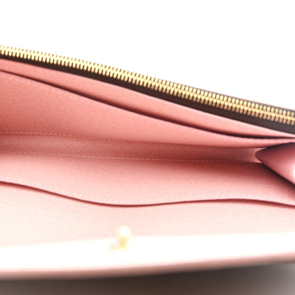 Louis Vuitton Damier Ebene Caissa Wallet Rose Ballerine 5 of 6